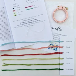 Mini Stripe Plant Cross Stitch Kit