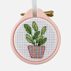 Mini Stripe Plant Cross Stitch Kit