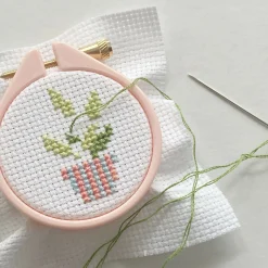 Mini Stripe Plant Cross Stitch Kit