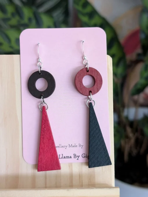 Mix and match colours - Wooden Earrings