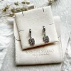 Monstera Gold Hoop Earrings
