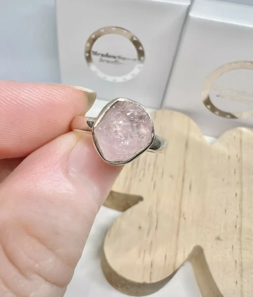 Morganite Ring Size J