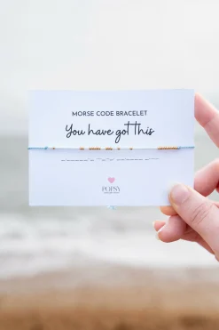 Morse Code Tiny Bead Bracelets - Various Designs