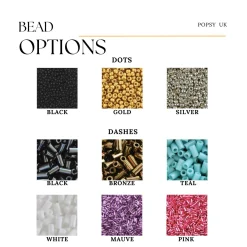 Morse Code Tiny Bead Bracelets - Various Designs