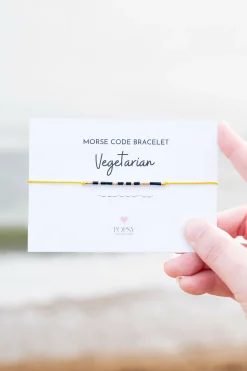 Morse Code Tiny Bead Bracelets - Various Designs