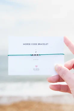 Morse Code Tiny Bead Bracelets - Various Designs