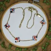 Mosaic Square Bead Necklace