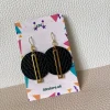 Moss Green Lantern Earrings