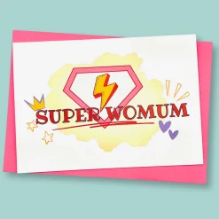 Mothers Day Card - Super Womum