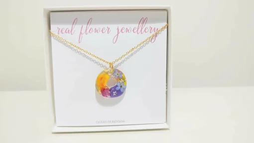 Multicolour Donut 3D Gold Plated Necklace