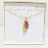 Multicolour Geometric Crystal 3D Gold Plated Necklace