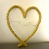 Mum Heart Shaped Wire Decoration