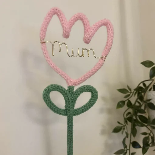 Mum Tulip Shaped Wire Decoration