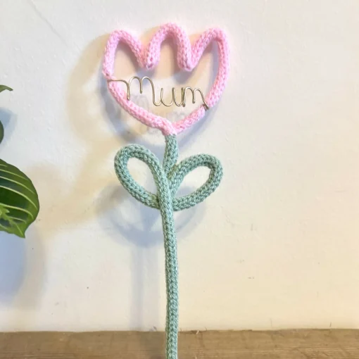 Mum Tulip Shaped Wire Decoration