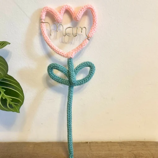 Mum Tulip Shaped Wire Decoration