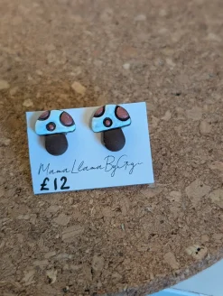 Mushroom Clay Studs
