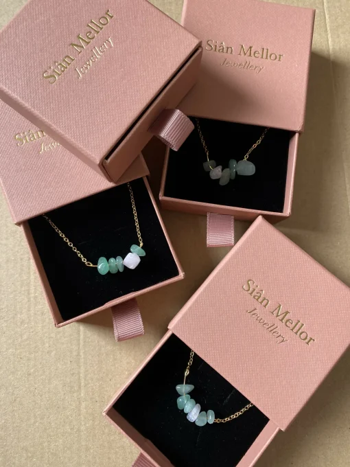 Natural stone necklace