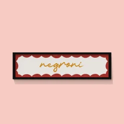 Negroni Gold Framed Cocktail Print