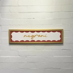 Negroni Gold Framed Cocktail Print