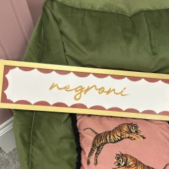 Negroni Gold Framed Cocktail Print