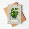 New Home Card with Houseplant