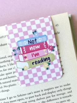 Not Now I'm Reading Magnetic Bookmark