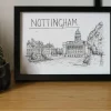 Nottingham Skyline Art Print