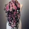 Nuno Felt Scarf Navy and pink scarf with creators