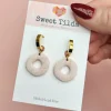 Organic Shaped Huggie Hoop Earrings