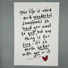 Original Poem - Multiple Designs (A3 Unframed Print)