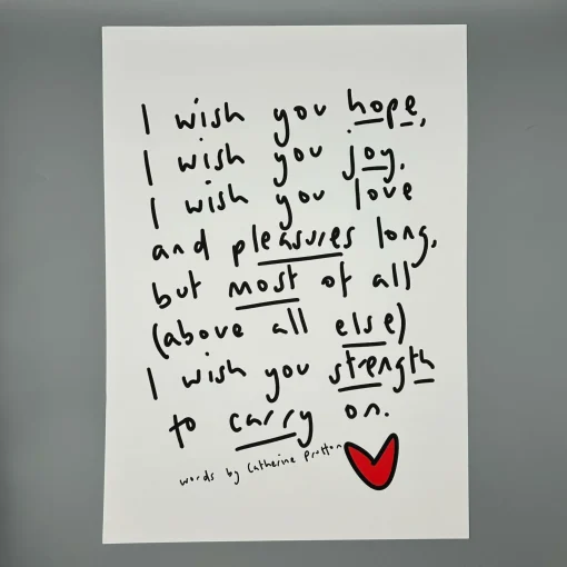 Original Poem - Multiple Designs (A3 Unframed Print)