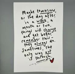 Original Poem - Multiple Designs (A3 Unframed Print)
