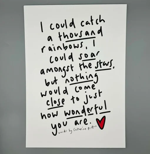 Original Poem - Multiple Designs (A3 Unframed Print)