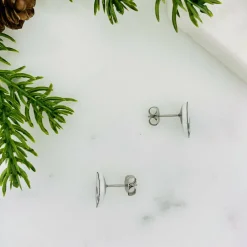 Panda Face Stud Earrings