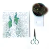 Peacock & Leaves Greetings Card