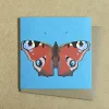Peacock Butterfly Greetings Card