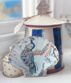 Peacock Scallop | Handcrafted Shell Décor | Art & Soul