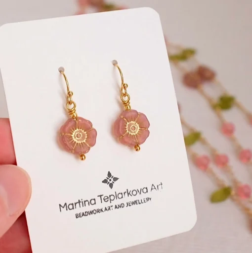 Pink Blossom Earrings