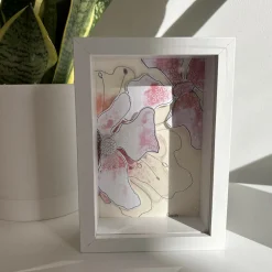 Pink Floral Mini Frame