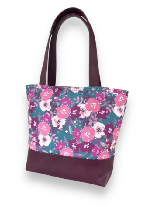PINK FLOWERS TOTE