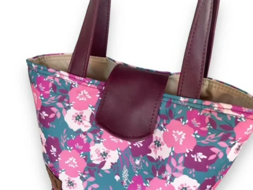 PINK FLOWERS TOTE