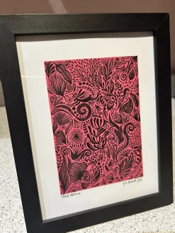 Pink Nature - Original Framed Artwork
