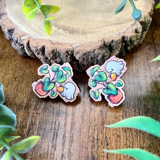 Plant Ghost Wooden Pin