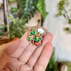 Plant Ghost Wooden Pin