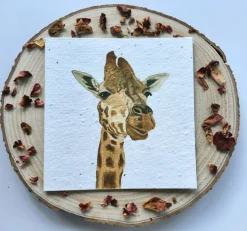 Plantable Wildflower Card - Giraffe