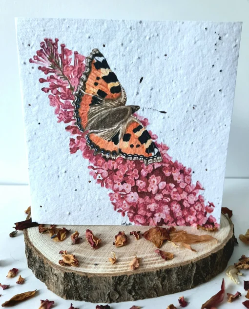 Plantable Wildflower Card - Butterfly Design