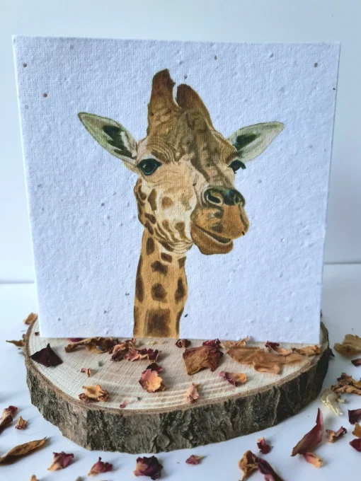 Plantable Wildflower Card - Giraffe
