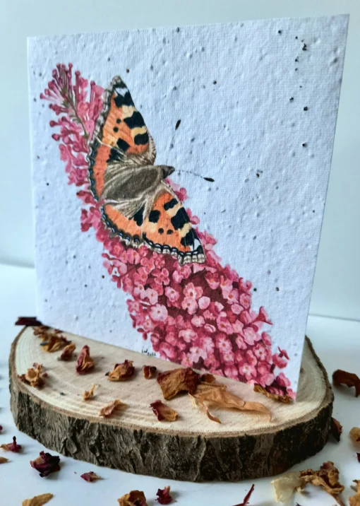 Plantable Wildflower Card - Butterfly Design
