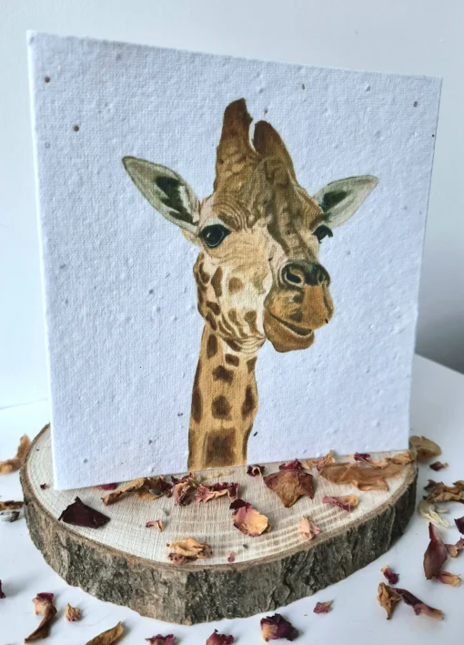 Plantable Wildflower Card - Giraffe