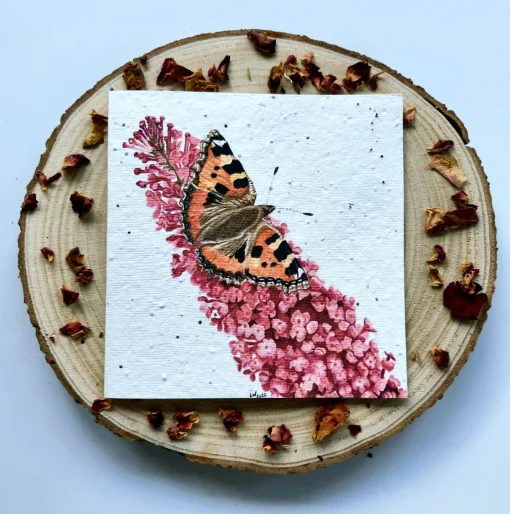Plantable Wildflower Card - Butterfly Design